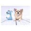 Flamingo Perro de Peluche Azul para perros, , large indicador imagen numero 2
