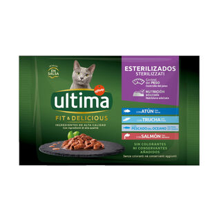 Affinity Ultima Fit & Delicious Pescado sobre en salsa para gatos - Multipack