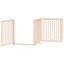 vidaXL Puerta para perros plegable 4 paneles madera de álamo 320 cm, , large indicador imagen numero 4