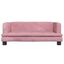 vidaXL Cama para perros de terciopelo rosa 80x45x30 cm, , large indicador imagen numero 2