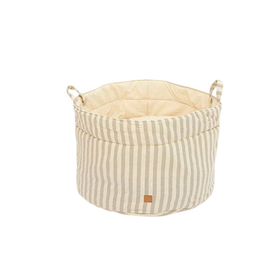 Pet and Co Cesta Feudal Lona Rayas Topo Louis - Perros, , large Imagen numero 1