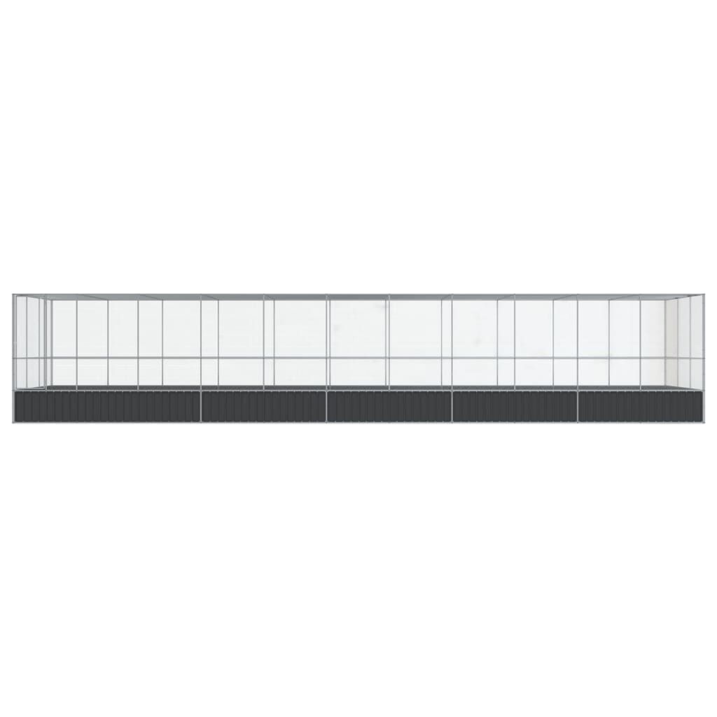 vidaXL Pajarera acero plateado para pájaros thumbnail