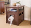 Arenero para Gatos YAKARTA - Estético y Decorativo - 4 Colores Disponibles - Fabricado en ECOTEX (marrón), , large indicador imagen numero 2