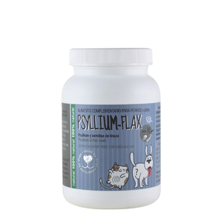 PSYLLIUM FLAX vitaminas para la flora intestinal de perros y gatos 200 GR