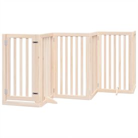 VidaXL Puerta Plegable Madera para Perros