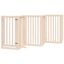 vidaXL Puerta para perros plegable 6 paneles madera de álamo 300 cm, , large indicador imagen numero 1