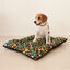 Cojín para Mascota Grande Acolchado Relleno. Color Negro con Huellas Multicolor. 85x70x10 cm, , large indicador imagen numero 5