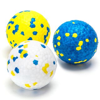 Nobleza Pelota Perro, Pack de 3 Pelotas Perros Indestructible, Pelota Juguete para Perros Duradera y elástica, Apta para Perros Pequeños Medianos Grandes, Ø 6.3cm