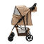 Cochecito Beige Plegable para Mascotas con Cubierta lluvia  y Bolsa de Almacenamiento, , large indicador imagen numero 2