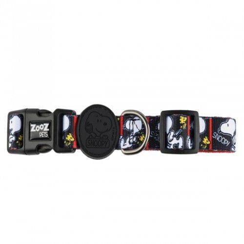 Collar para perro Snoopy color negro, , large Imagen numero 1