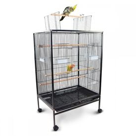 Mobiclinic Jaula para pájaros 8 puertas Comederos y bebederos Con Ruedas Ninfa