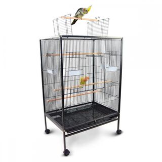 Mobiclinic Jaula para pájaros 8 puertas Comederos y bebederos Con Ruedas Ninfa