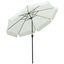 Outsunny Sombrilla de Jardín Ø266x250 cm Parasol de Jardín de Aluminio con Ángulo Ajustable Protección UV50+ Techo de Ventilación y Manivela para Terraza Balcón Exterior Beige, , large indicador imagen numero 1