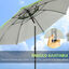 Outsunny Sombrilla de Playa Verde, , large indicador imagen numero 5