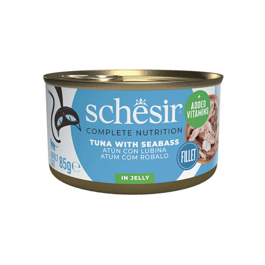 Schesir Adult Atún con Lubina lata para gatos