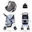 Cochecito plegable PawHut para mascotas color Gris, , large indicador imagen numero 3
