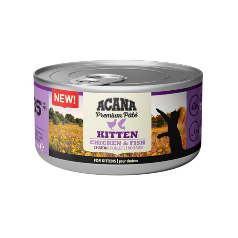 85 g Acana Premium Paté Pollo y Pescado lata para gatitos