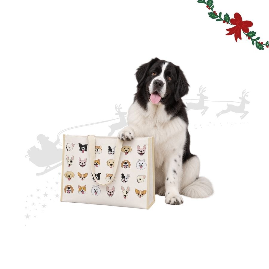 Wonder Christmas Tote Bag Guau para perros, , large Imagen numero 1