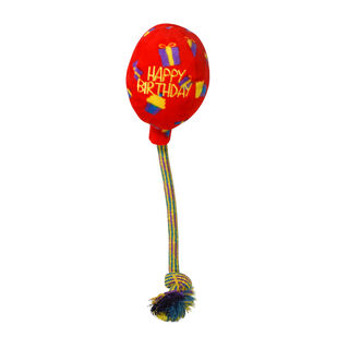 Kong Occasions Birthday Balloon Pelota con cuerda para perros