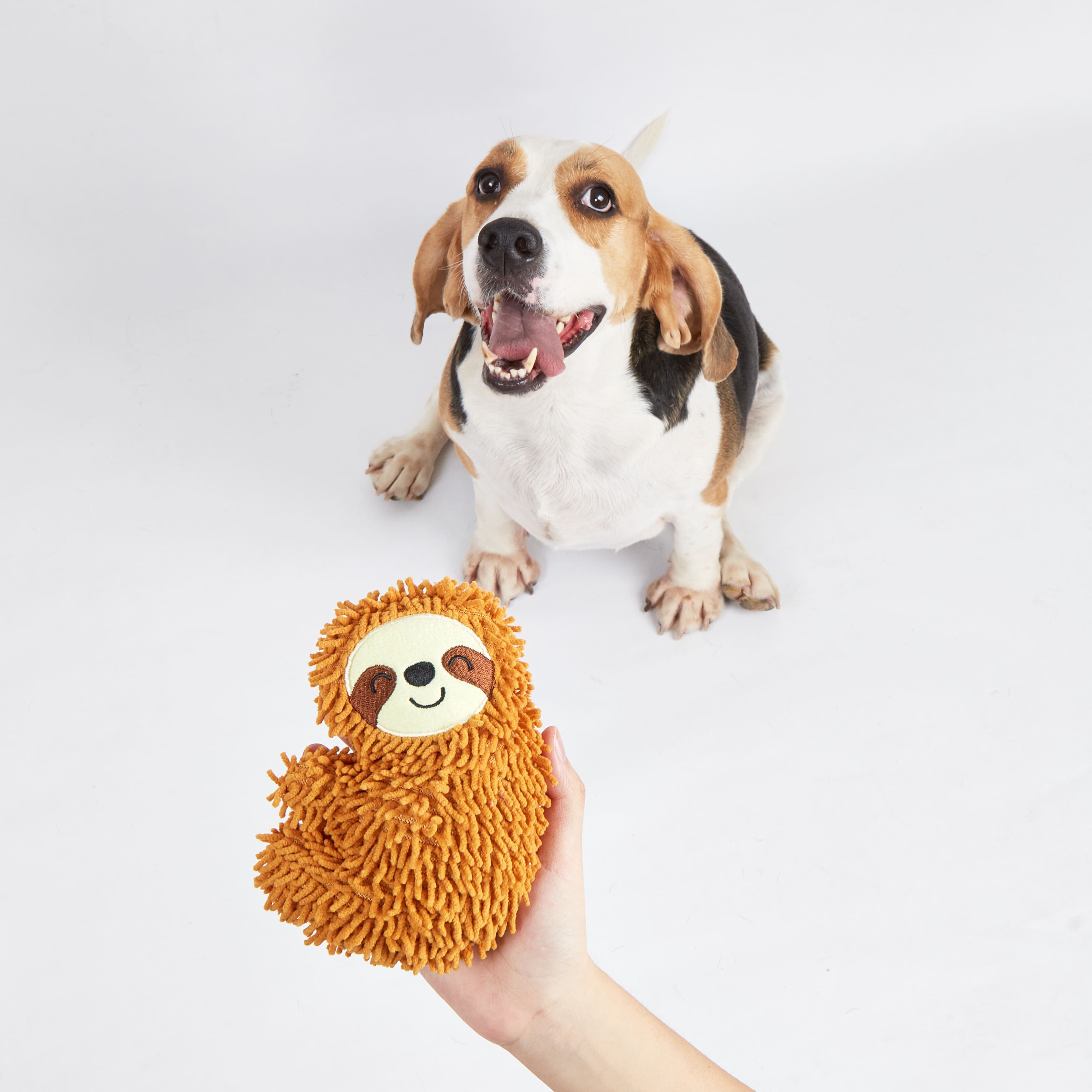 FOFOS | Peluche Perezoso Resistente de Microfibra con Sonido - Para Cachorros/Perros de Raza Peque&ntilde;a, , large Imagen numero 2