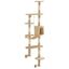 VidaXL Rascador de pared con postes de sisal color Beige, , large indicador imagen numero 3