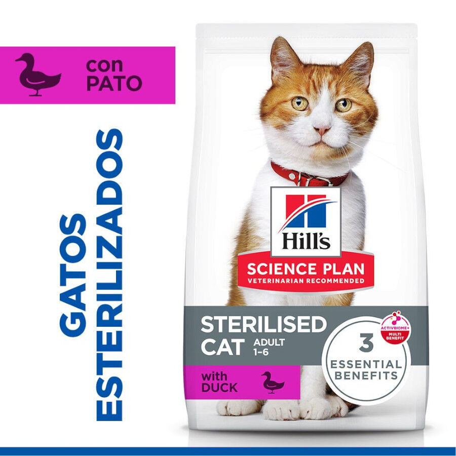 3 kg Hill's Science Plan Sterilised Young Adult Pato pienso para gatos, , large Imagen numero 2