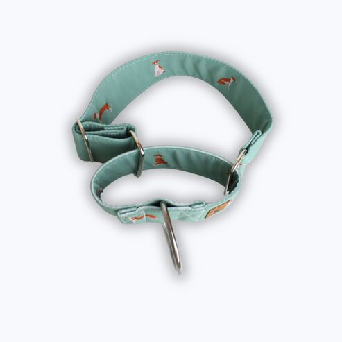 La Casa de Turrón Collar Martingale de Algodón 5cm ancho para Galgos y Lebreles - Antiescape y Ajuste Seguro thumbnail
