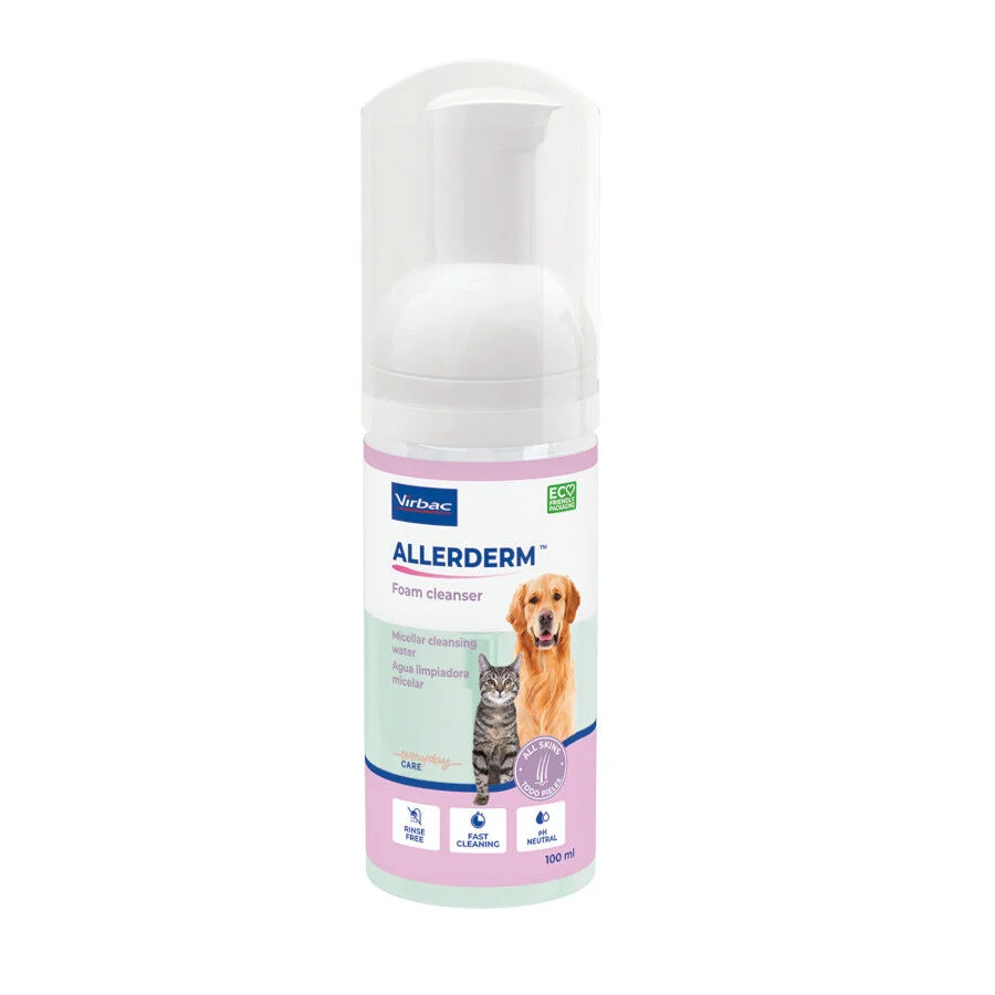 Virbac Allerderm Foam Cleanser Espuma Limpiadora para perros