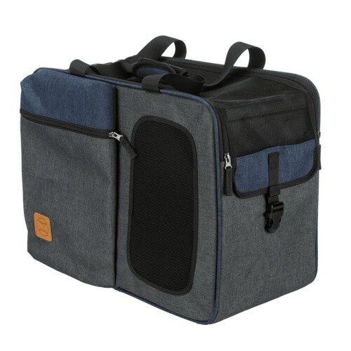 Trixie Tara Bolso Transport&iacute;n Gris y Azul para perros, , large Imagen numero 2