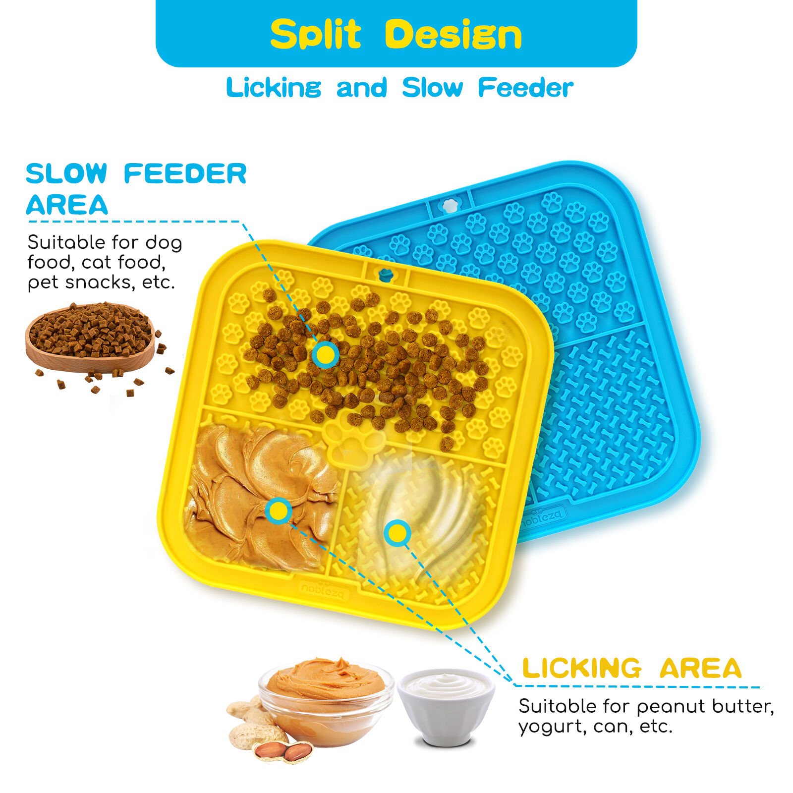 Nobleza Alfombrilla para Lamer para Perros y Gatos thumbnail