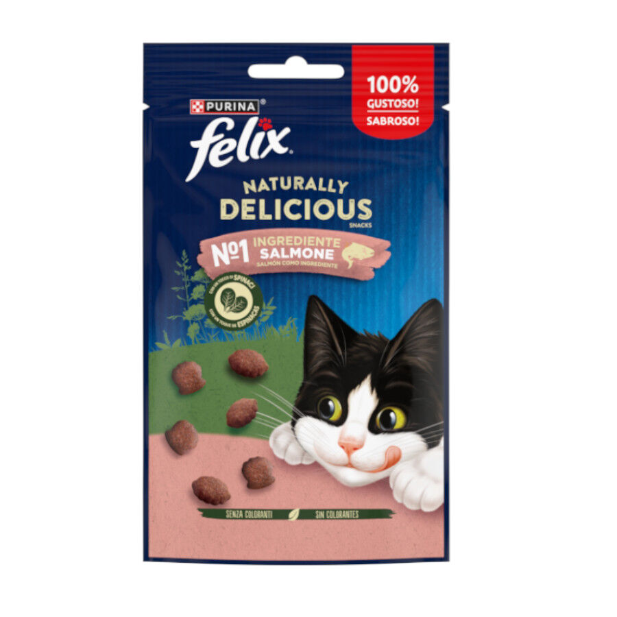Felix Naturally Delicious Bocaditos de Salmón para gatos thumbnail
