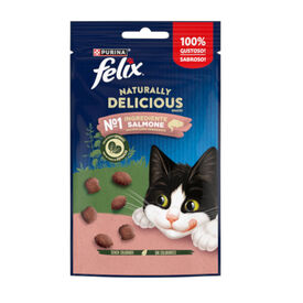 Felix Naturally Delicious Bocaditos de Salmón para gatos