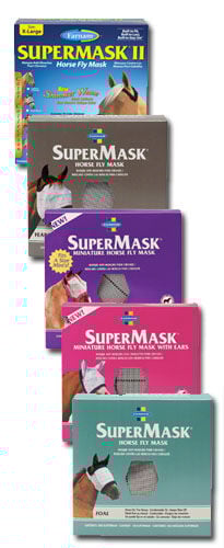 VetNova SuperMask® II Mascara antimoscas con orejeras para caballos