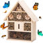 Nobleza - Hotel de Insectos, Casa para Insectos en Madera Natural para Abejas, Observatorio de Insectos, Madera  L - 26*10.5*30.5CM(1), , large indicador imagen numero 1