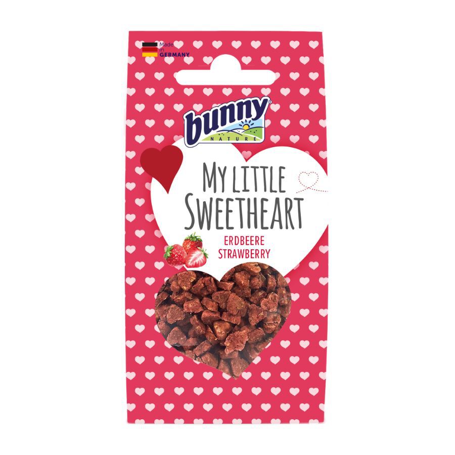 30 g Bunny Snack Corazones Fresa para conejos y roedores, , large Imagen numero 1