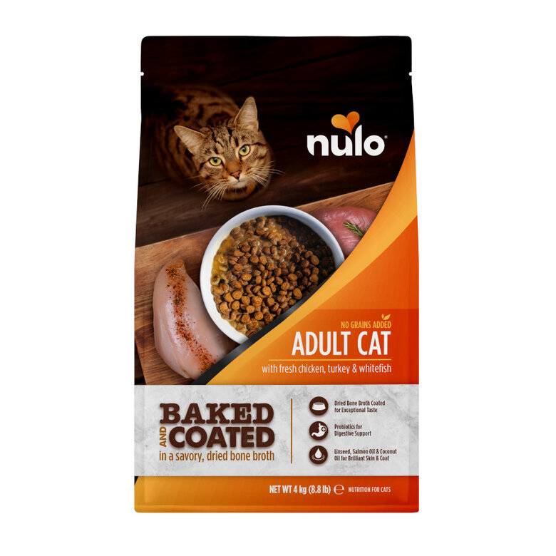 4 kg Nulo Baked & Coated Pienso Pollo Pavo y Pescado para gatos