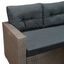 Set Muebles de Jardin Esquinero de Rat&aacute;n - Gris, , large indicador imagen numero 3