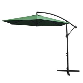 MonsterShop Sombrilla Verde con Mecanismo de Manivela y Cubierta Impermeable