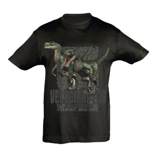 Camiseta Niño Velociraptor color Negro