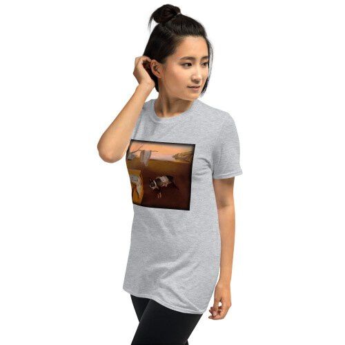 Mascochula camiseta mujer mola dalí personalizada con tu mascota gris thumbnail