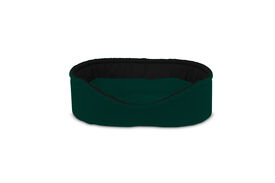 Gauty Cama Oval Tela Impermeable  Verde y negro para Perros y Gatos 