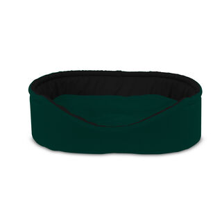 Gauty Cama Oval Tela Impermeable  Verde y negro para Perros y Gatos 