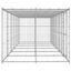 Vidaxl perrera con toldo superior plateada para perros, , large indicador imagen numero 5