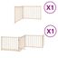 vidaXL Puerta para Perros Plegable Paneles Puerta de Seguridad Madera de &Aacute;lamo, , large indicador imagen numero 1