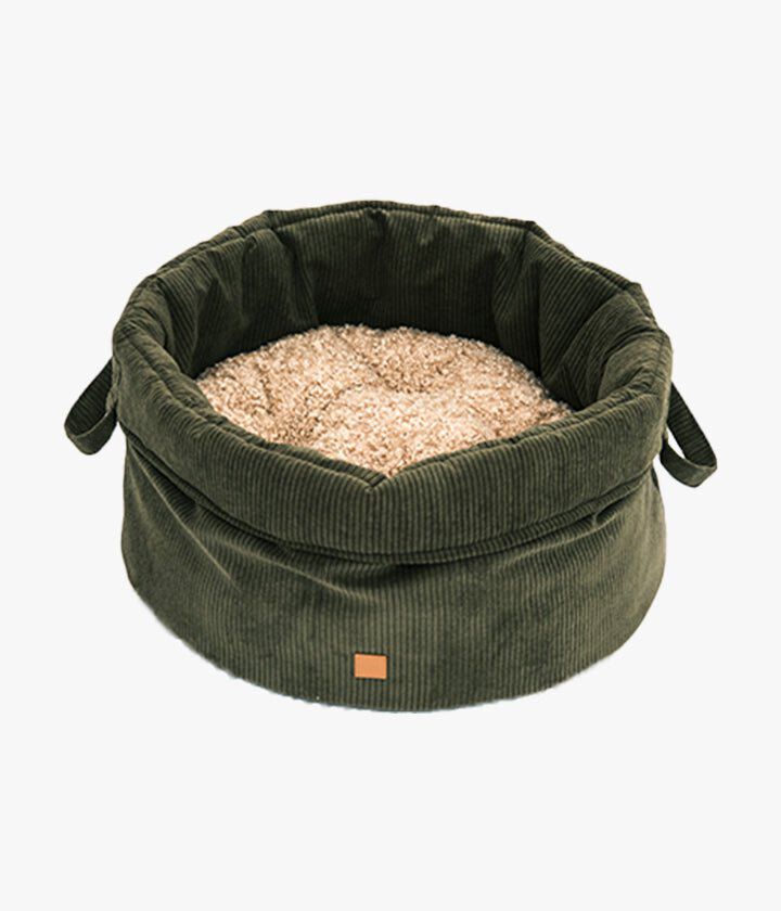 Pet and Co Cesta Feudal Cord Caqui Louis - Perros, , large Imagen numero 5