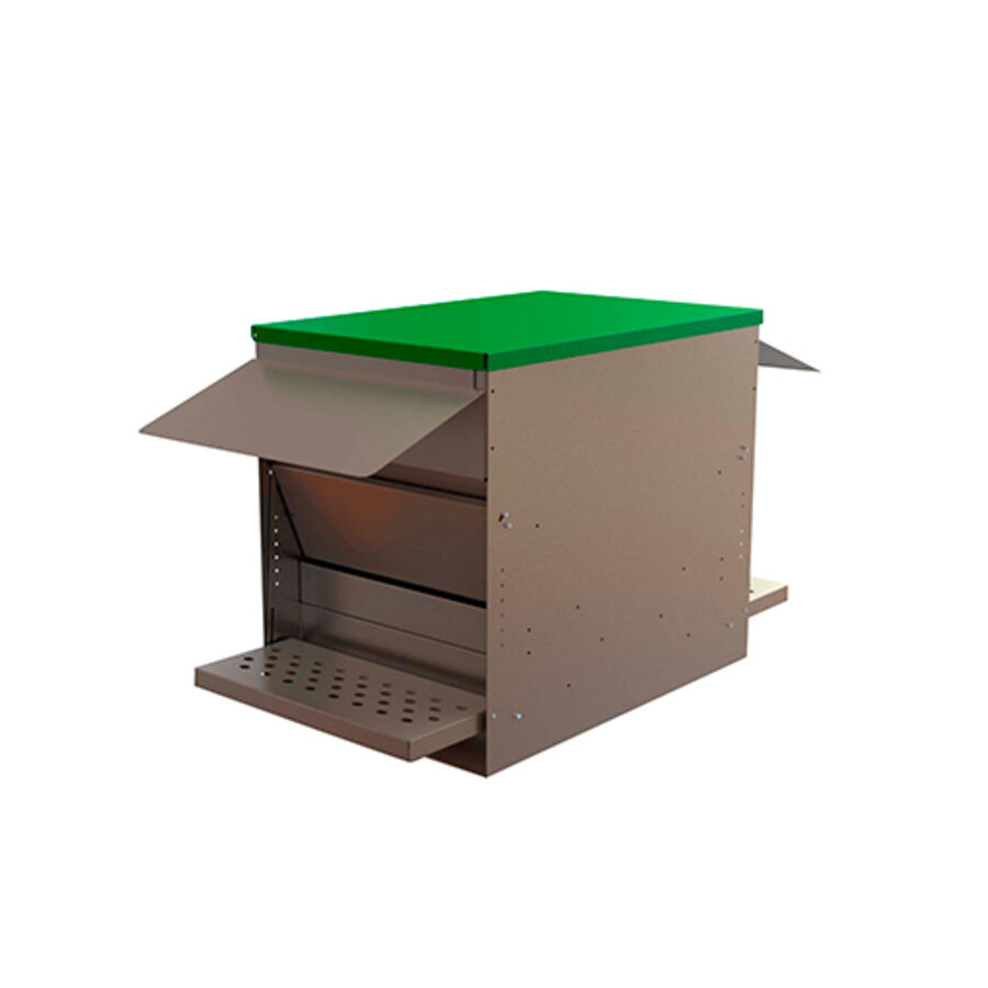 Tolva de apertura mecanica "Jerry" 64L - CON VISERA, , large Imagen numero 1