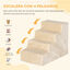 PawHut Escalera para Perros Beige, , large indicador imagen numero 4