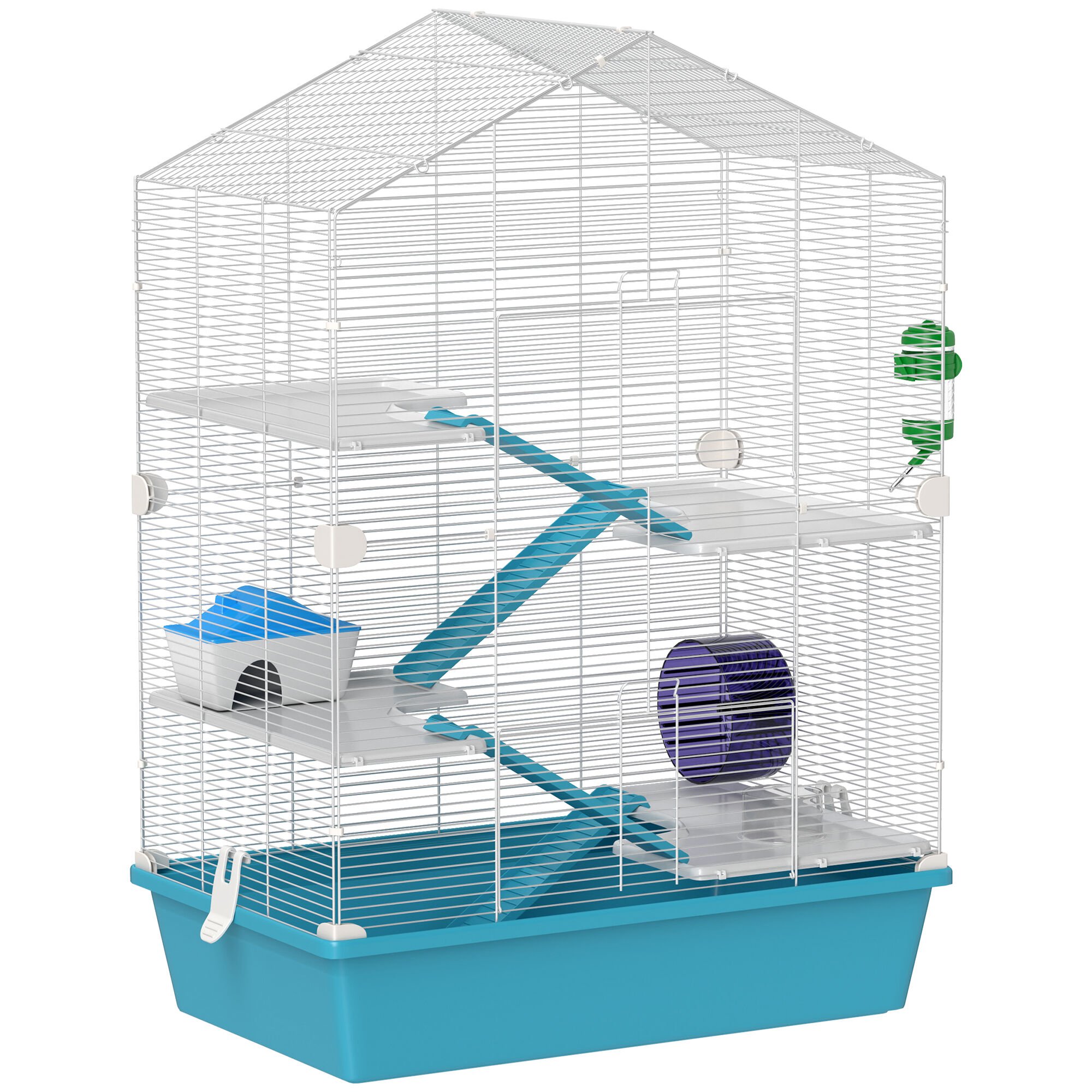 PawHut Jaula Azul para Roedores thumbnail