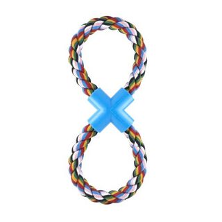 Cuerda de juguete para perros con forma de ocho color Al azar