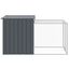 vidaXL Gallinero con corral acero galvanizado gris 110x1017x110 cm, , large indicador imagen numero 23